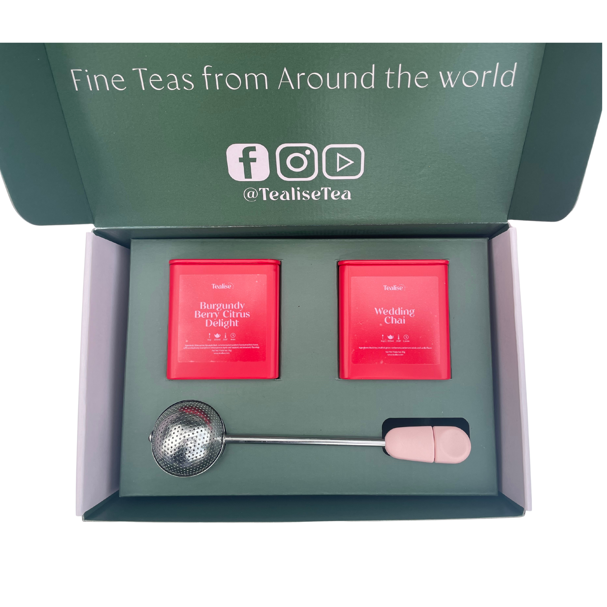 Customize Loose Leaf Tea Kit with tea infuser