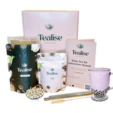 Load image into Gallery viewer, TEAliSe Boba Tea Kit Single Flavour Boba Jumbo Straws Tapioca Gift Set Taro