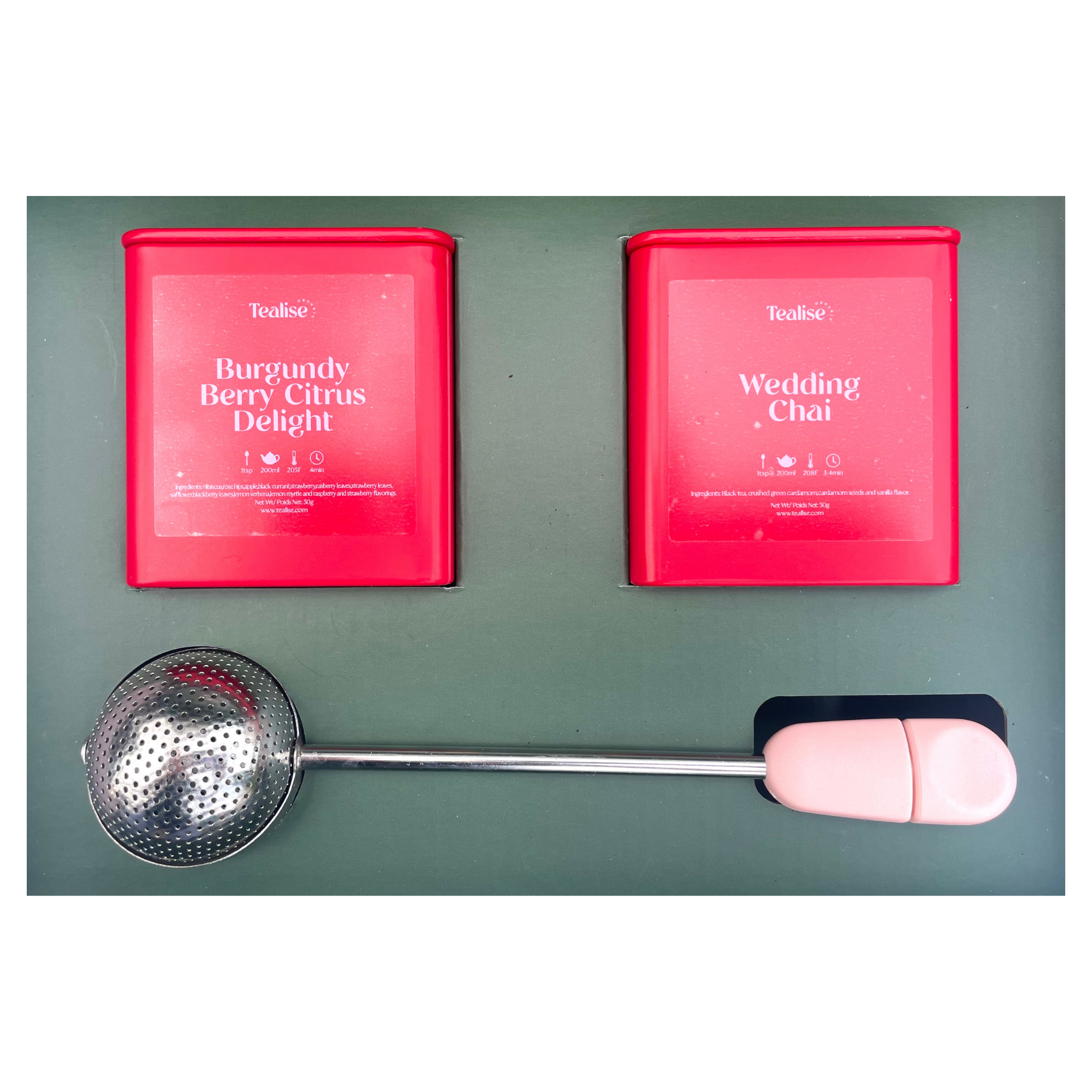 Customize Loose Leaf Tea Kit with tea infuser