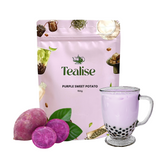 Load image into Gallery viewer, Tealise Boba Tea Kit Single Flavour Boba Jumbo Straws Tapioca Gift Set Purple Sweet Potato