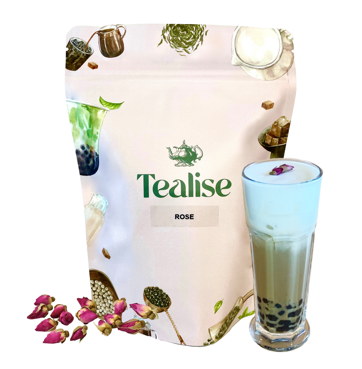 Tealise Classic 4 Milk Tea Boba Tea Kit Bubble Tapioca Set