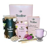 Load image into Gallery viewer, Tealise Boba Tea Kit Single Flavour Boba Jumbo Straws Tapioca Gift Set Purple Sweet Potato