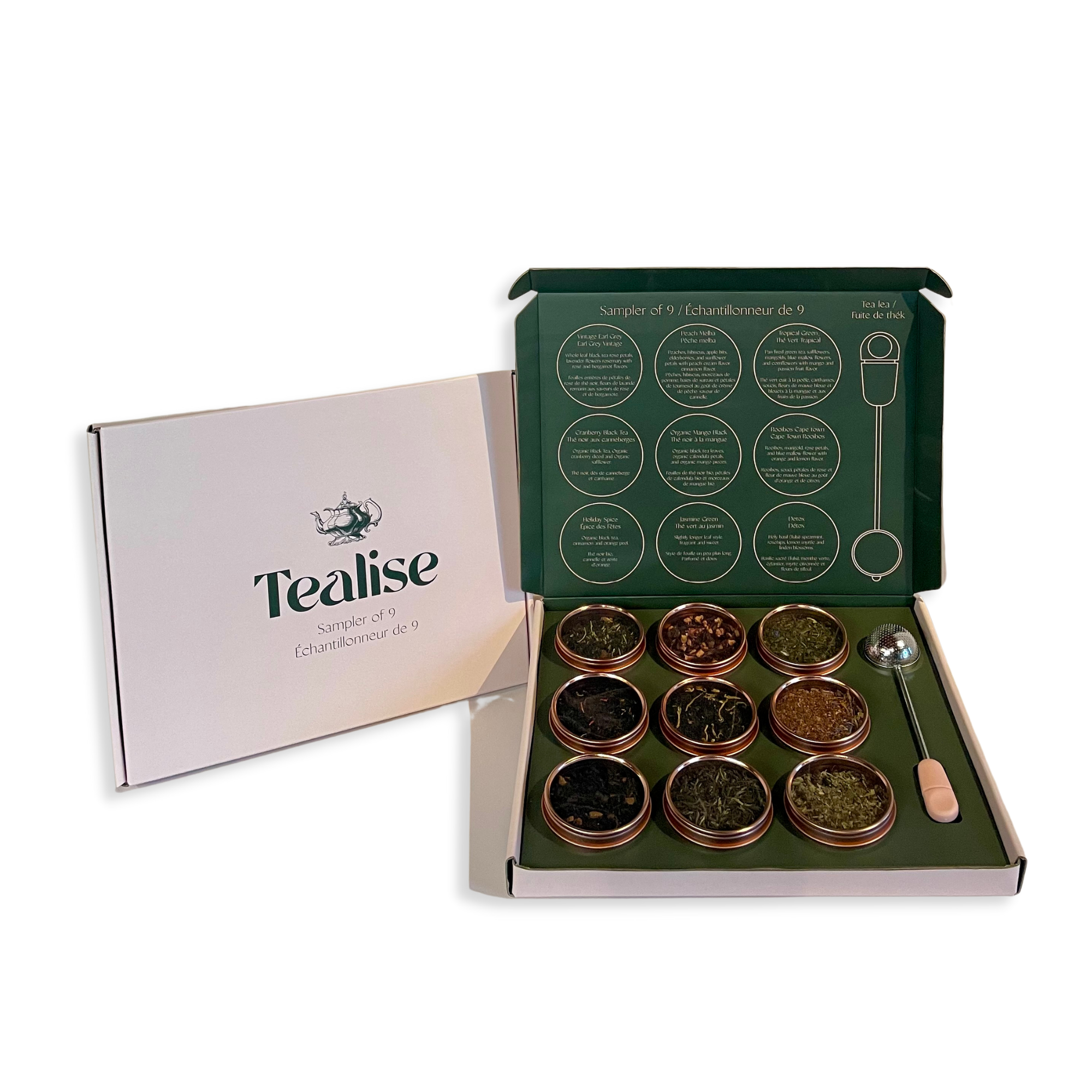 Tealise Best Selling Sampler of 9 Premium Tea Set