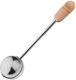Load image into Gallery viewer, Premium Stainless Steel Ball Tea Infuser Table Spoon Size Long Handle Pink