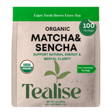 Load image into Gallery viewer, Organic Matcha and Sencha Tea Bags 100 Servings