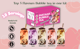 Load image into Gallery viewer, Tealise 10 Servings Variety Pack Bubble Tea Kit Syrup-based Vegan Gift Bubble Tea Ready in 45 Seconds