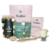 Load image into Gallery viewer, TEAliSe Boba Tea Kit Jasmine Green Tea Boba Jumbo Straws Tapioca Gift Set