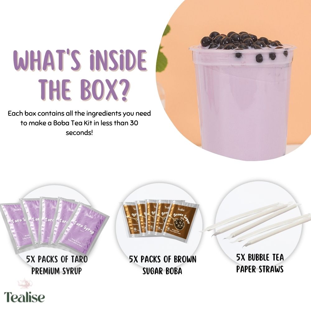 Bubble Tea Home DIY Kit by Bubble Box fruit Tea Set 