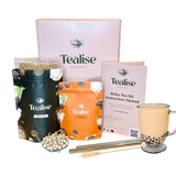 Load image into Gallery viewer, TEAliSe Boba Tea Kit Single Flavour Boba Jumbo Straws Tapioca Gift Set Papaya
